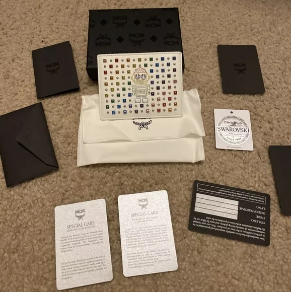 MCM Swarovski Card Holder NWT - Picture 2 of 5